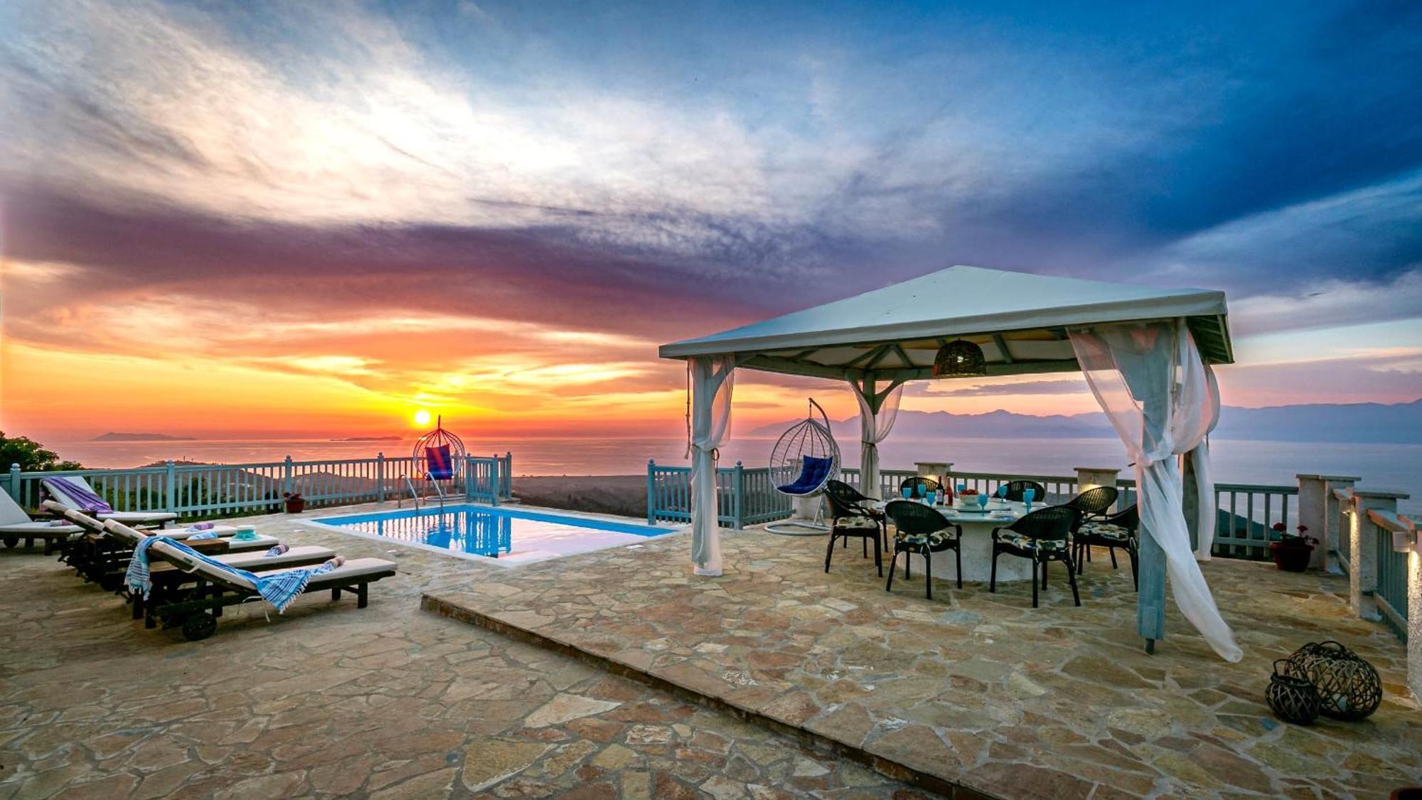 Villa Orizontas Corfu, Private Villa With Breathtaking Views Loutses Buitenkant foto
