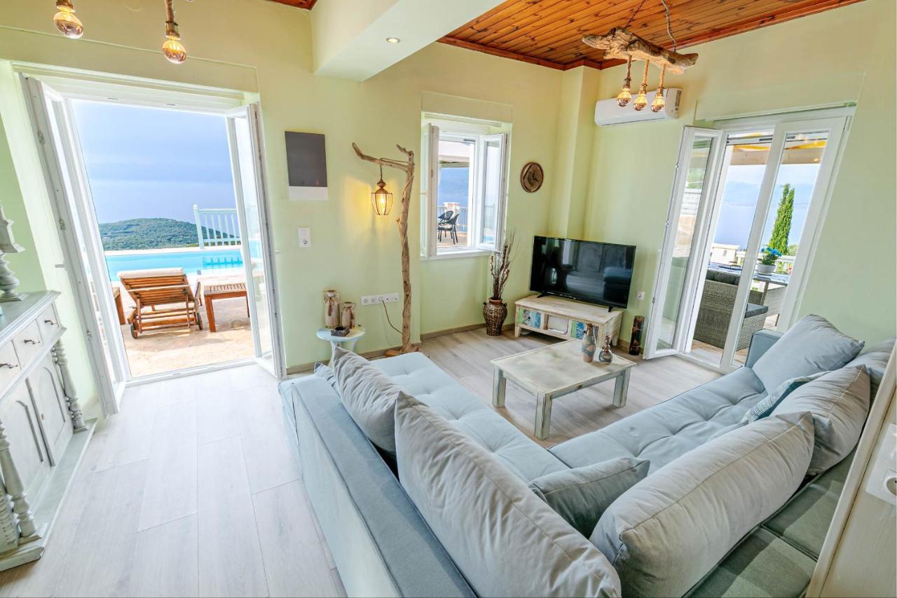 Villa Orizontas Corfu, Private Villa With Breathtaking Views Loutses Buitenkant foto