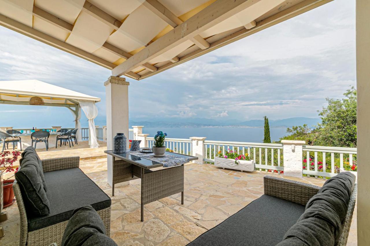 Villa Orizontas Corfu, Private Villa With Breathtaking Views Loutses Buitenkant foto