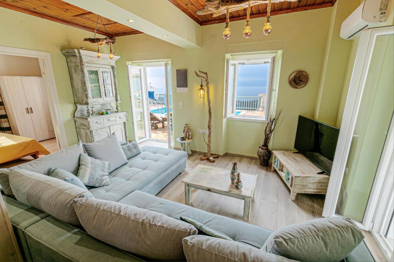 Villa Orizontas Corfu, Private Villa With Breathtaking Views Loutses Buitenkant foto