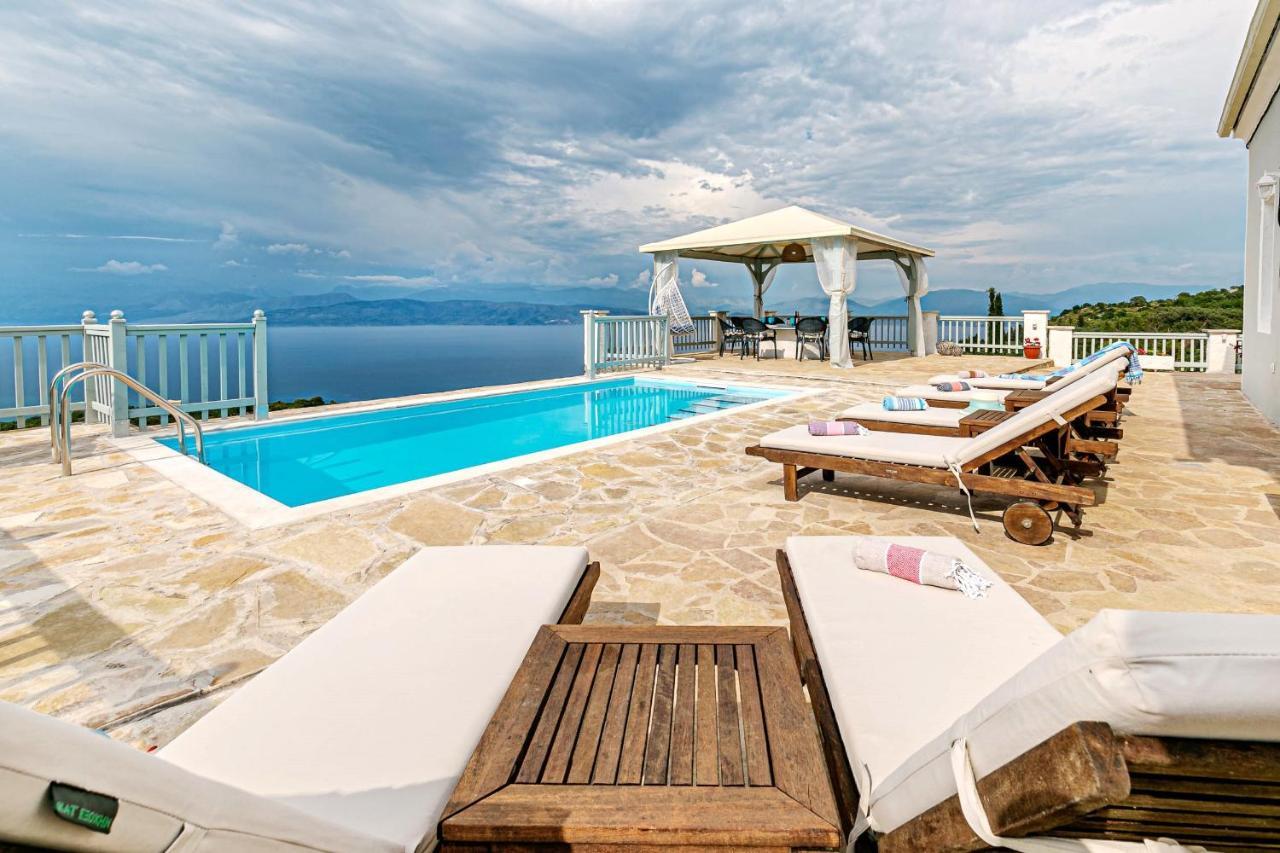 Villa Orizontas Corfu, Private Villa With Breathtaking Views Loutses Buitenkant foto