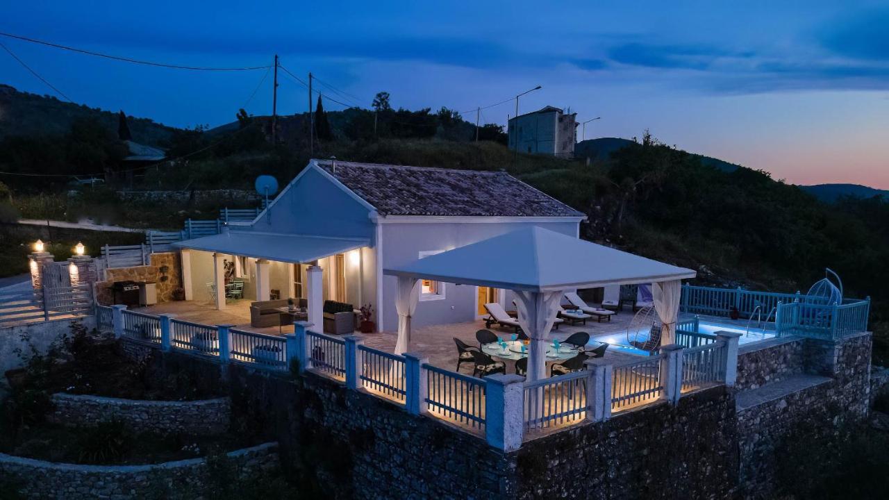 Villa Orizontas Corfu, Private Villa With Breathtaking Views Loutses Buitenkant foto
